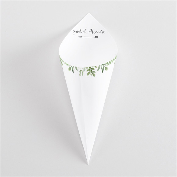 Cornet confettis mariage Balade champetre réf.N54113