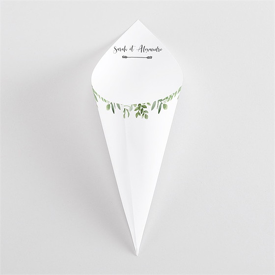 Cornet confettis mariage balade champetre