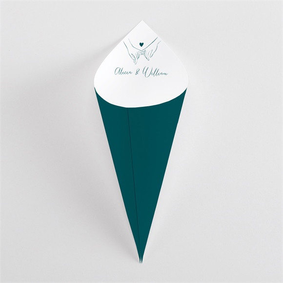 Cornet confettis mariage Notre Union réf.N54121