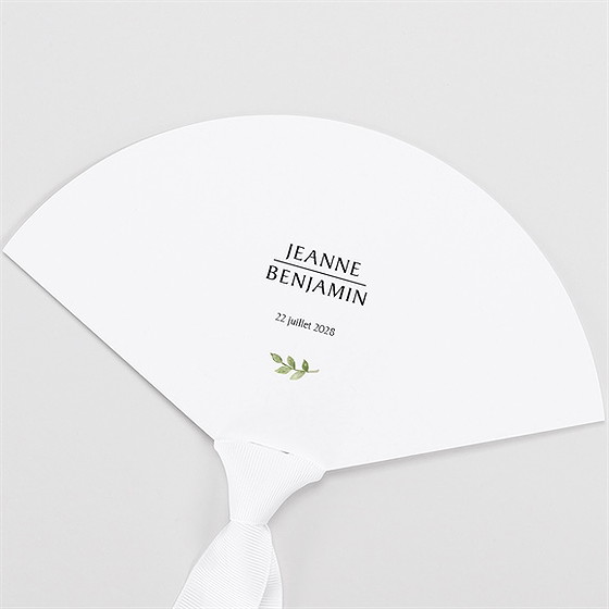 Eventail mariage nature chic programme