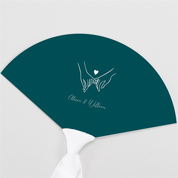 Eventail mariage Notre Union programme réf.N55110