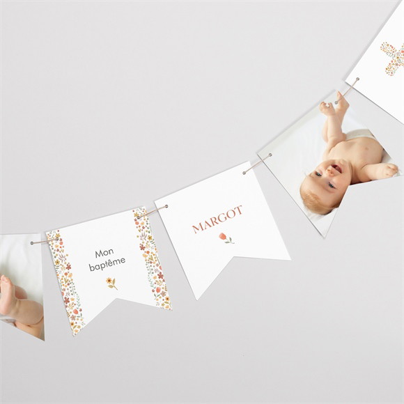 Guirlande baptême Florilège réf.N73122