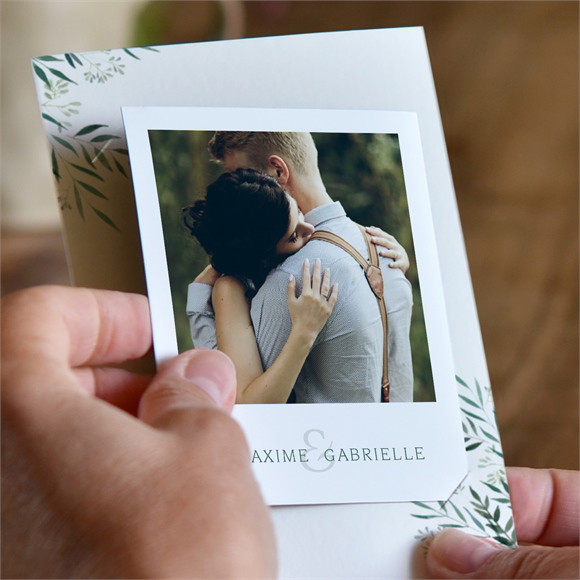 Remerciement mariage Douceur du pinceau duo réf.N23118