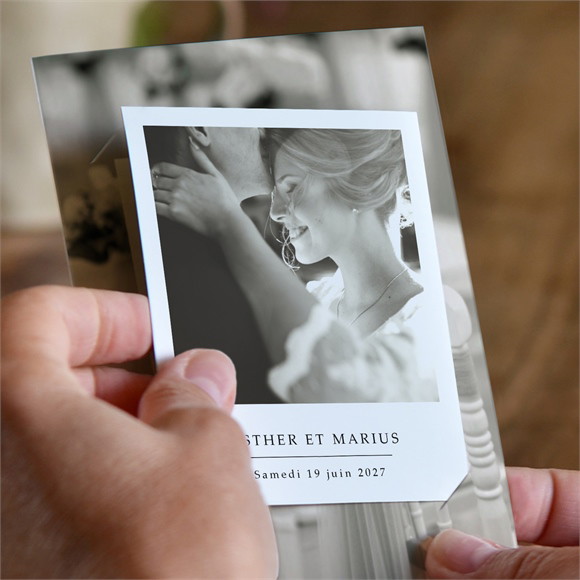 Remerciement mariage Liés pour toujours duo réf.N23119