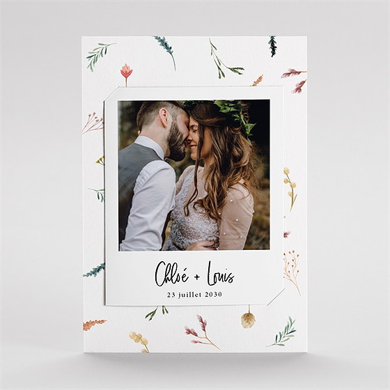 Remerciement mariage art champêtre duo