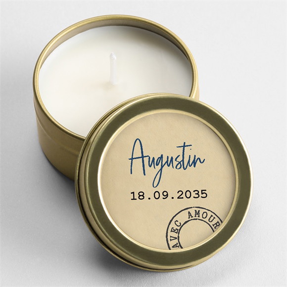 Bougie baptême Télégramme Baptême or réf.N3602144