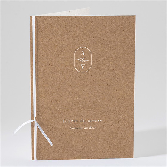 Livret de messe mariage capsule champetre
