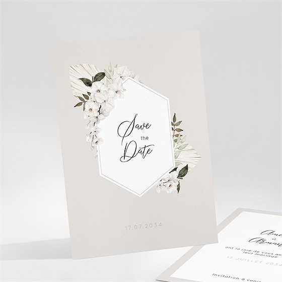 Save the Date mariage orchidées