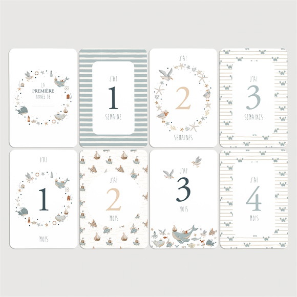 Carte étape bébé Marin réf.N58104