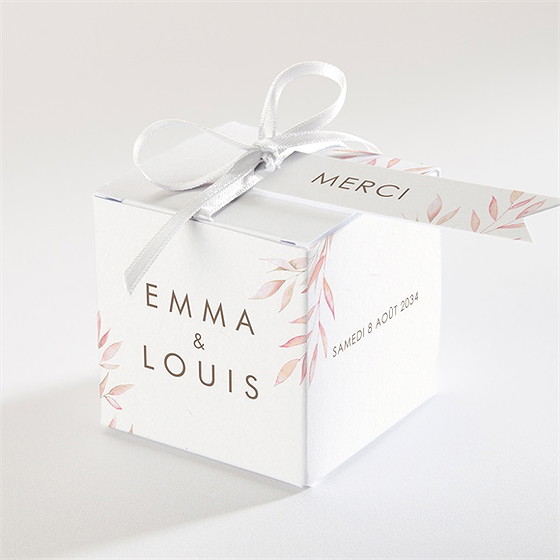 Boîte de dragées mariage notre lien