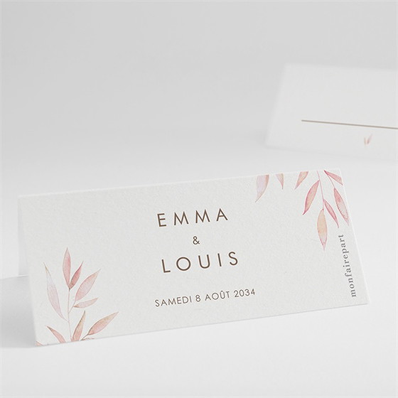 Marque-place mariage notre lien