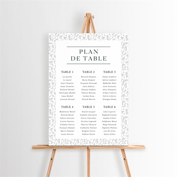 Plan de table mariage Toi c'est Moi réf.N260373