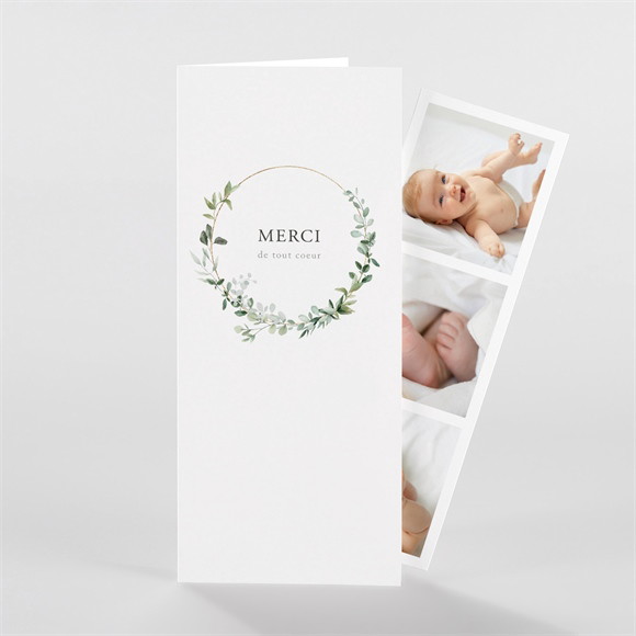Remerciement naissance Evidente Sérénité réf.N981251