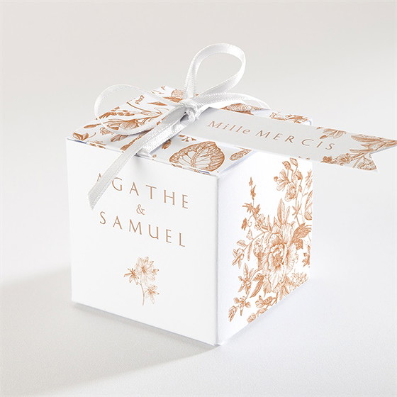 Boîte de dragées mariage passionnément