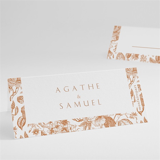 Marque-place mariage passionnément