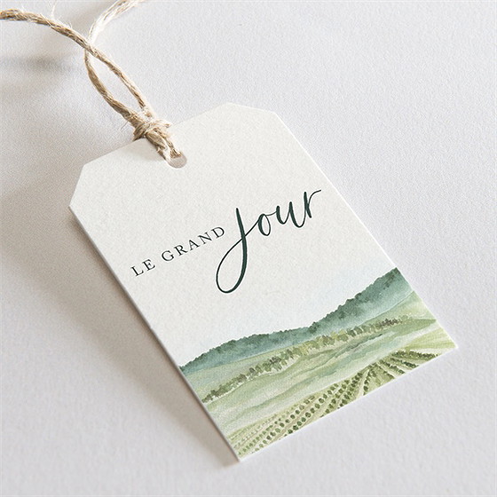 Etiquette mariage vigne