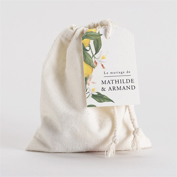 Pochon mariage  Citron réf.N291943