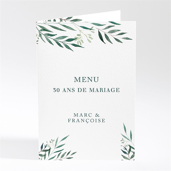 Menu anniversaire de mariage all in one invitation