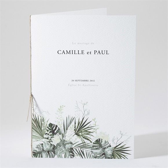 Livret de messe mariage Tropical réf.N491577
