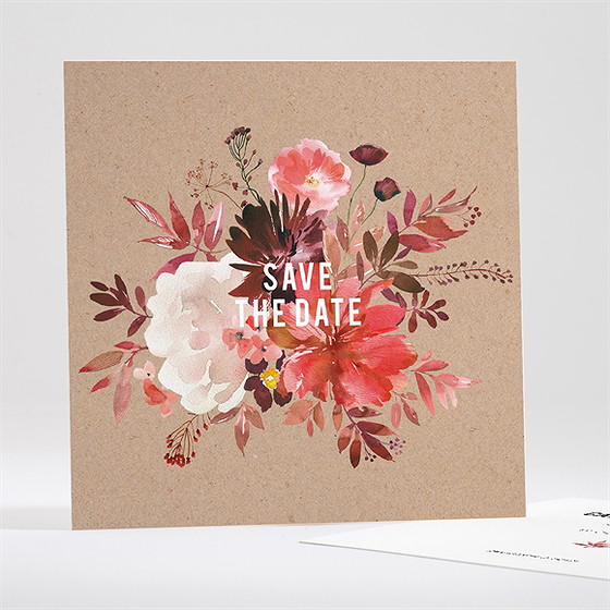 Save the Date mariage floral