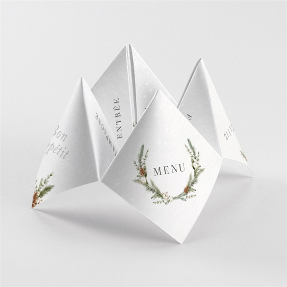 Menu mariage Noël cocotte réf.N330143