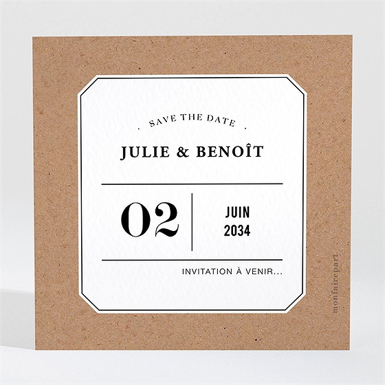 Save the date mariage apothicaire