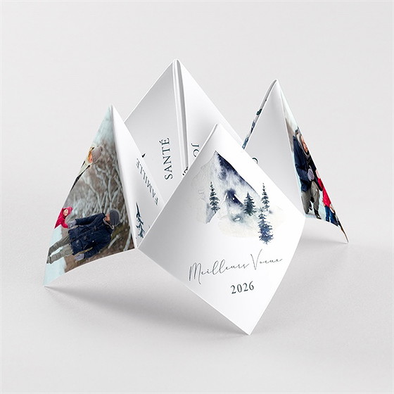 Carte de voeux a la montagne