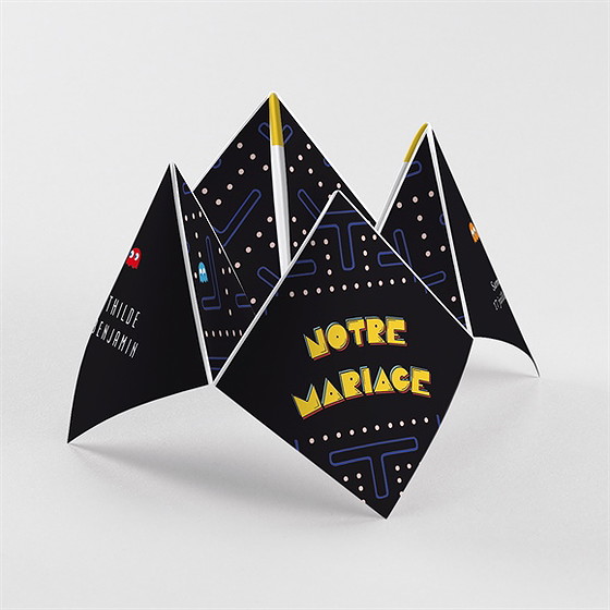 Faire-part mariage geek cocotte