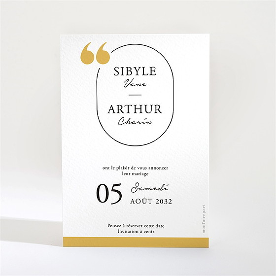 Save the Date mariage gatsby