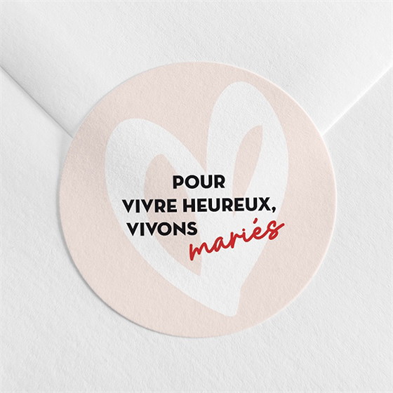 Sticker mariage coeur