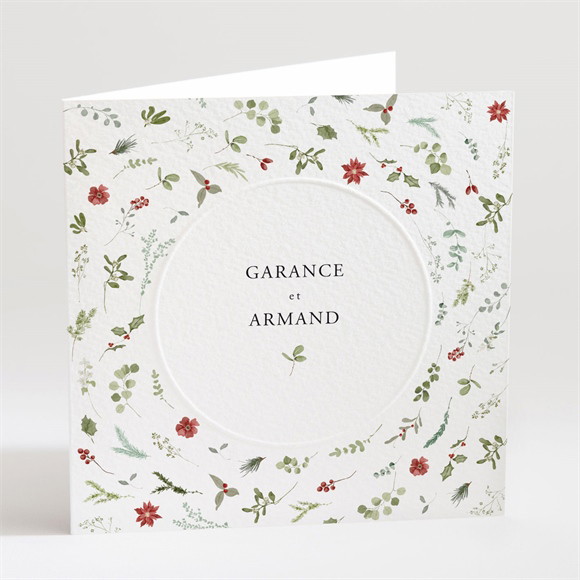 Faire-part mariage Ronde fleurie réf.N451631