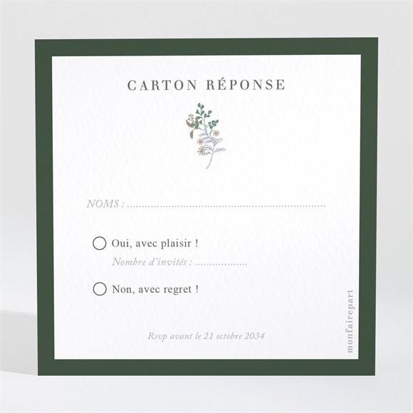 Carton réponse mariage C'est noël ! réf.N3002150
