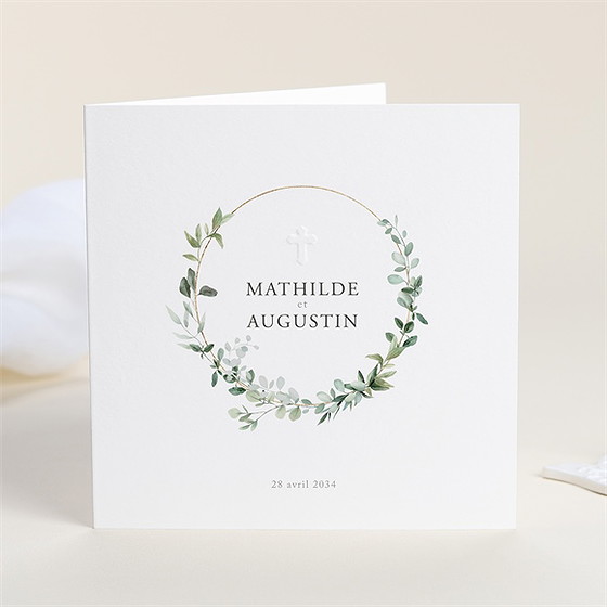 Faire-part mariage sacré