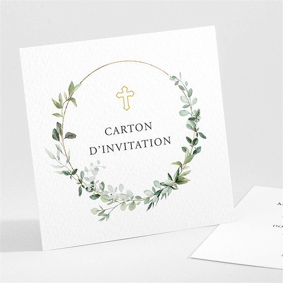 Carton d'invitation mariage sacré