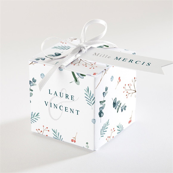 Boîte de dragées mariage Hivernal réf.N340773