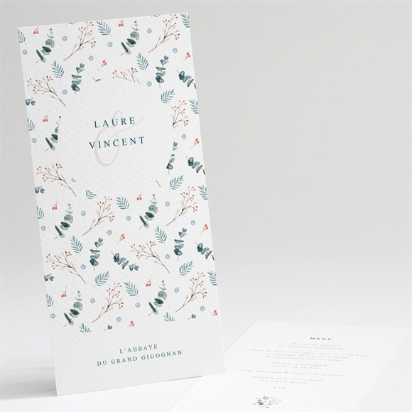 Menu mariage Hivernal réf.N221356