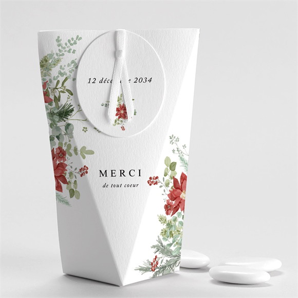 Boîte de dragées mariage Douce subtilité étui réf.N520420