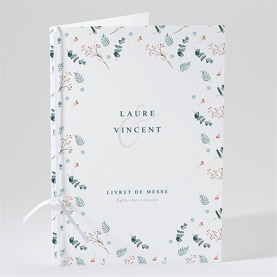 Livret de messe mariage hivernal