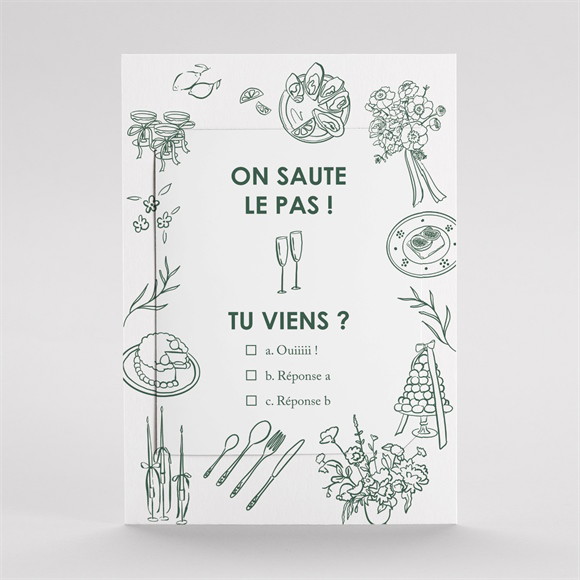 Faire-part mariage Pas le choix réf.N23149