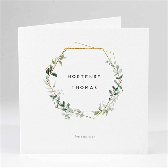 Faire-part mariage amour elegant