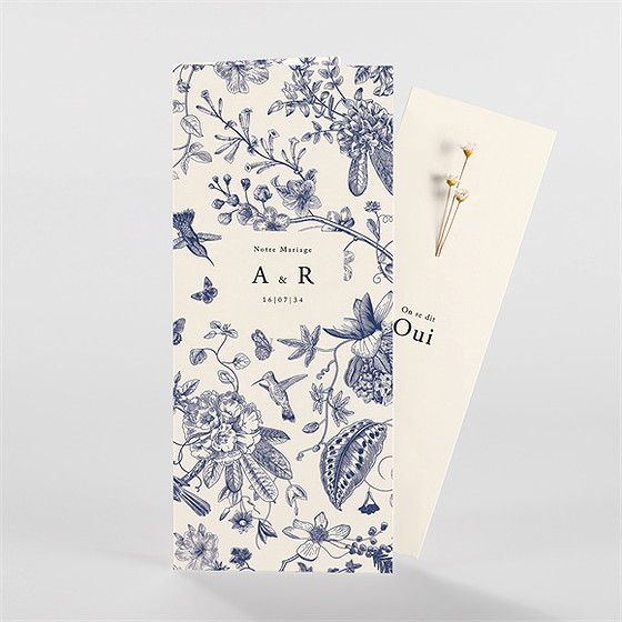 Faire-part mariage exotique