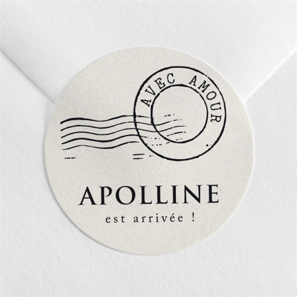 Sticker naissance Télégramme picto réf.N3602280