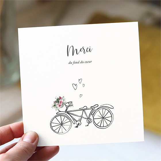 Remerciement mariage jolie devinette