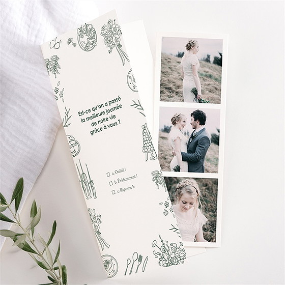 Remerciement mariage pas le choix