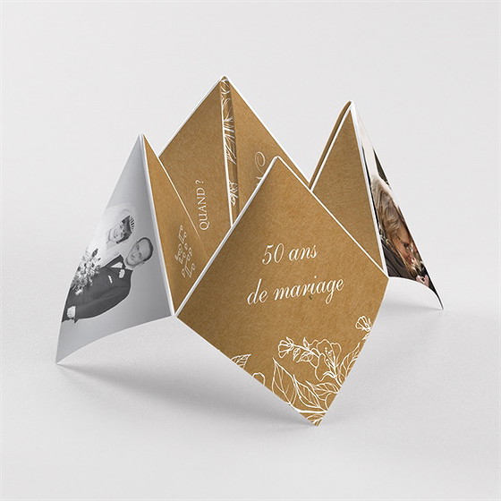 Invitation anniversaire de mariage partageons cocotte