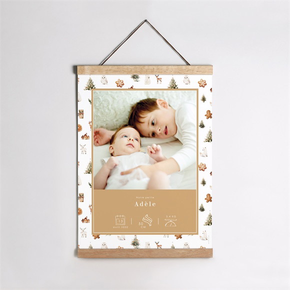 Affiche naissance Noël réf.N260456