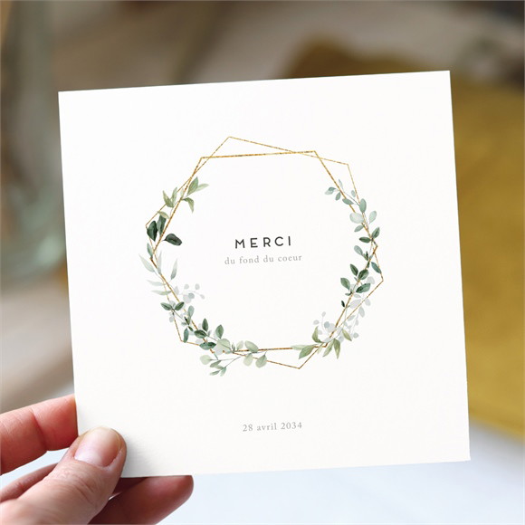 Remerciement mariage Amour Elegant réf.N351594