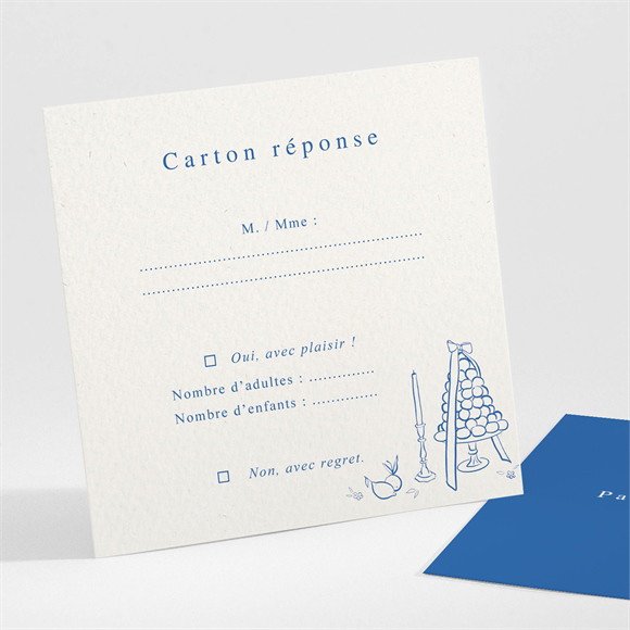 Carton réponse mariage Dolce vita réf.N301619