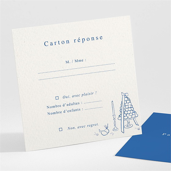 Carton réponse mariage dolce vita