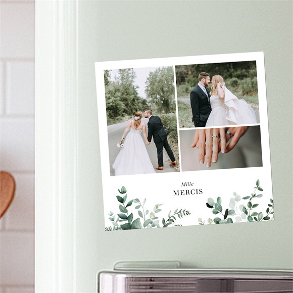 Remerciement mariage Végétal réf.N35051